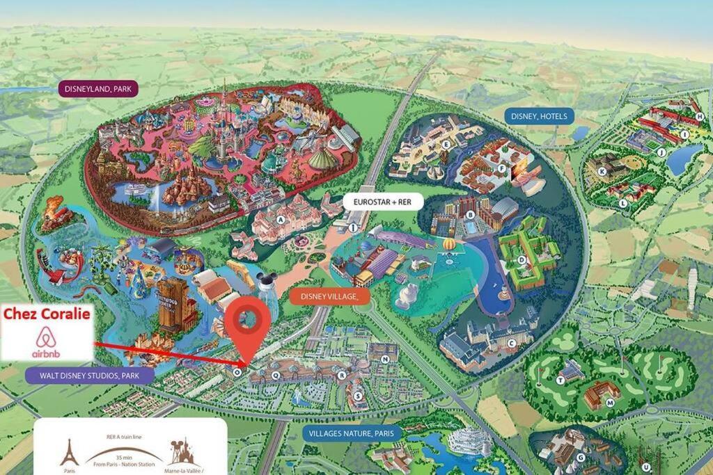 Disneyland Paris 70M² Face Parc, Place Ariane Serris Eksteriør bilde